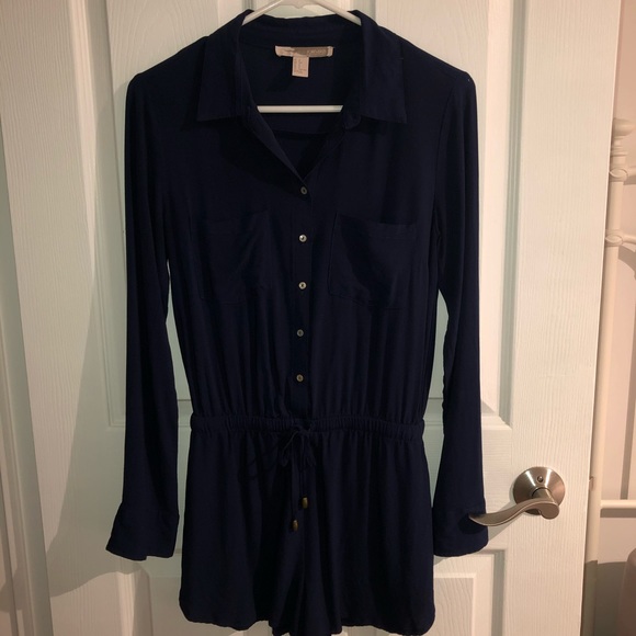 S Navy Blue Short Romper - Picture 4 of 5